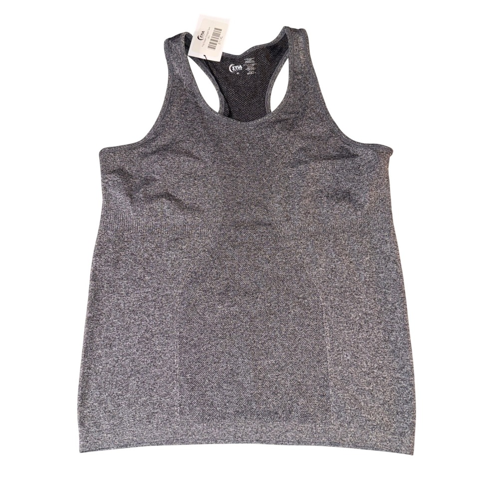 Zyia Active Fog Copper Charged Tank Top Racerback Womens XL Gray Heathered